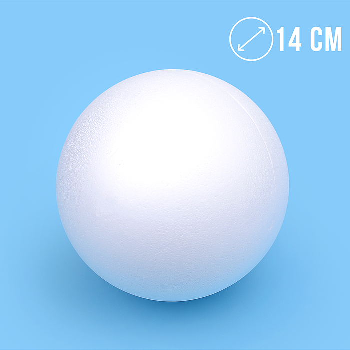 Сфера 2 части 14см из пенополистирола