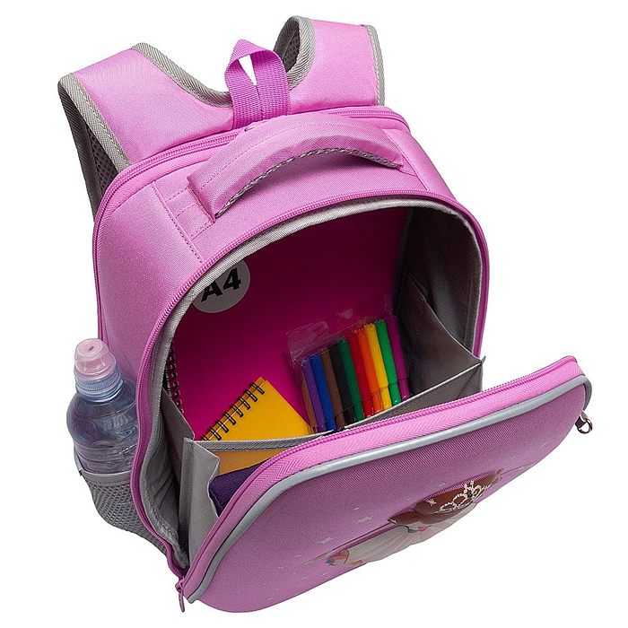 Фото к товару Рюкзак школьный (розовый) Рюкзак школьный (розовый)