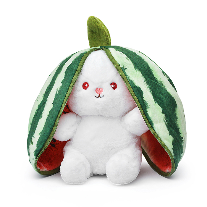 Мягкая игрушка М1299 "Заяц арбузик" 21см