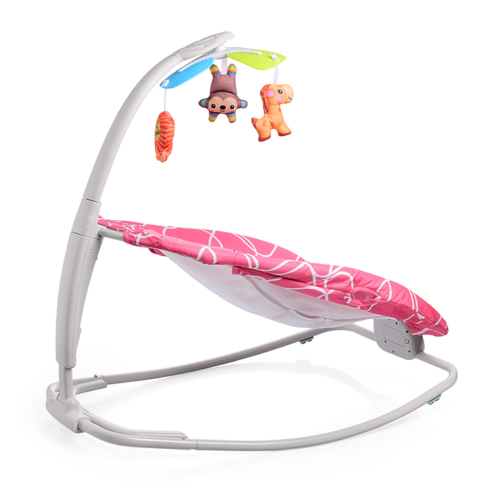 Фото к товару Шезлонг детский 8789 "Жирафик" (розовый) Шезлонг детский 8789 "Жирафик" (розовый)