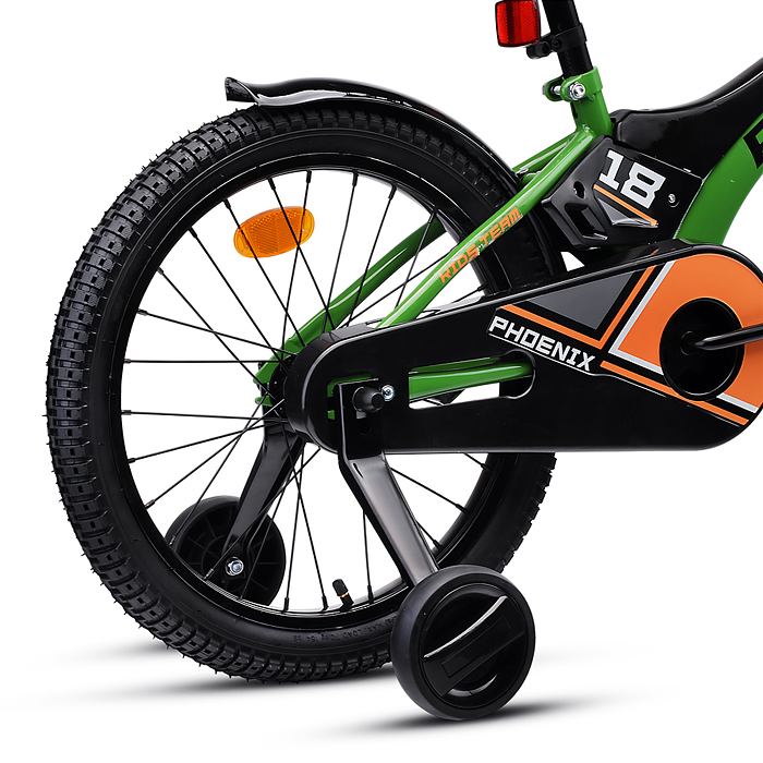 Фото к товару Велосипед 18" Rocket Phoenix, цвет зеленый Велосипед 18" Rocket Phoenix, цвет зеленый