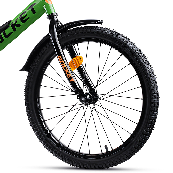 Фото к товару Велосипед 18" Rocket Phoenix, цвет зеленый Велосипед 18" Rocket Phoenix, цвет зеленый