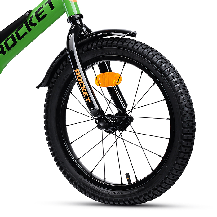 Фото к товару Велосипед 16" Rocket Phoenix, цвет зеленый Велосипед 16" Rocket Phoenix, цвет зеленый