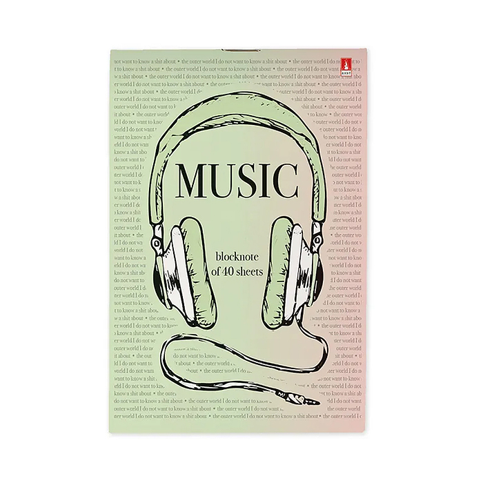Блокнот А6 40 л. "Soundmania" 4 вида