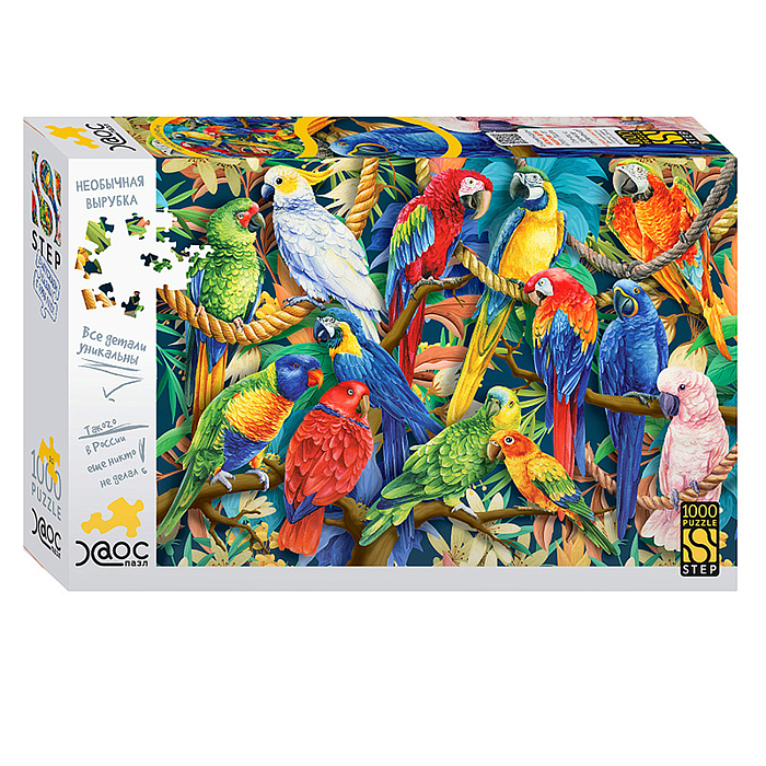 Пазлы 1000 "Пестрый мир"