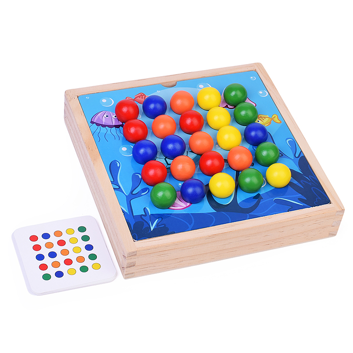 Игра развивающая D1953 "Разноцветные бусинки"