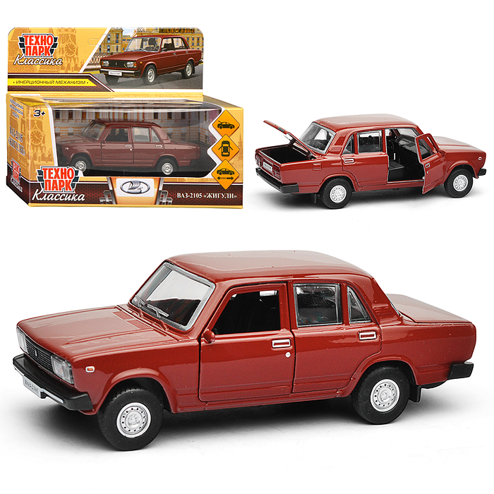 Машина металл LADA ВАЗ-2105 1997 12 cm, (двери, багаж, романс.)инерц., в коробке Машина металл LADA ВАЗ-2105 1997 12 cm, (двери, багаж, романс.)инерц., в коробке