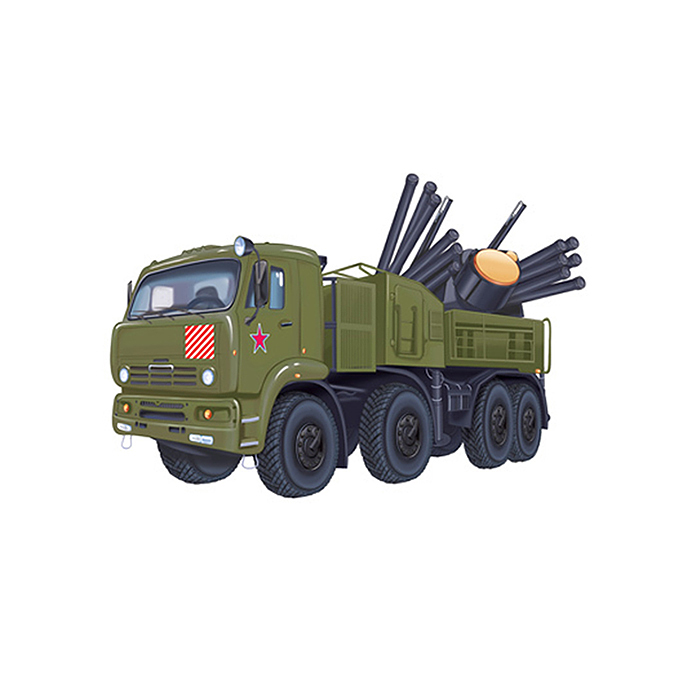 Вырубная фигурка. Военная машина Панцирь картон, уф-лак Вырубная фигурка. Военная машина Панцирь картон, уф-лак