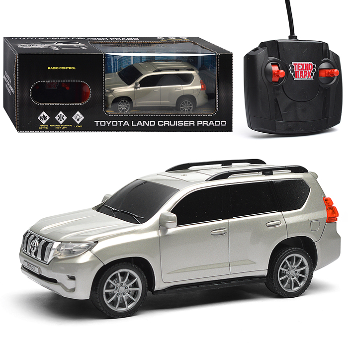 Машина р/у Toyota Prado свет, 19 см, ,серебр, в коробке Машина р/у Toyota Prado свет, 19 см, ,серебр, в коробке