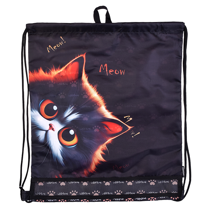 Сумка для сменной обуви "I See You" 40x47 см, водоотталкивающая ткань, на веревочной завязк