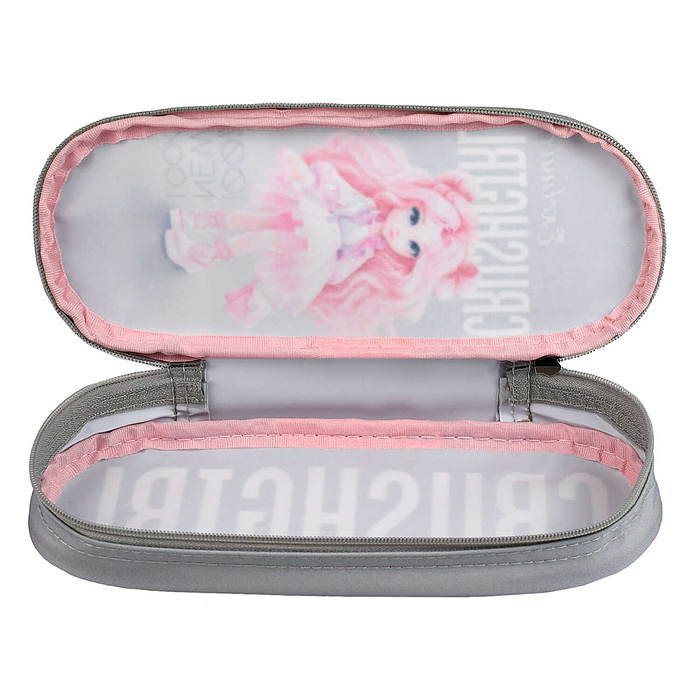 Пенал школьный "Красотка" (без наполнения, 20.5х7.5х4 см, микрофибра на ПВХ-осн