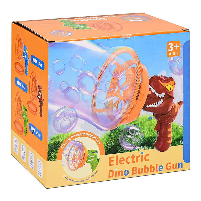 Фото к товару Пистолет 00-5437 "Динозавр" для мыльных пузырей, на листе Пистолет 00-5437 "Динозавр" для мыльных пузырей, на листе