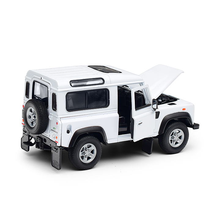 Фото к товару Машинка 1:24 Land Rover Defender I, белый Машинка 1:24 Land Rover Defender I, белый