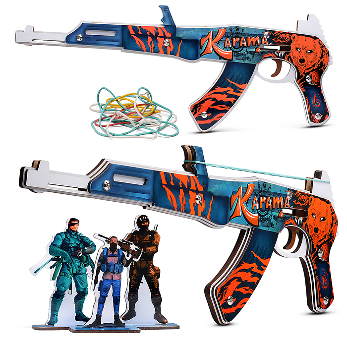 Автомат Резинкострел Курама Лед (с мишенями) Автомат Резинкострел Курама Лед (с мишенями)