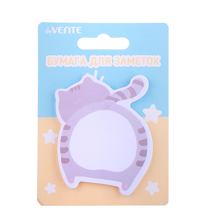 Клейкая бумага для заметок "Funny animals" 75x75 мм, 30 листов, офсет 80 г/м², печать 4+0, 