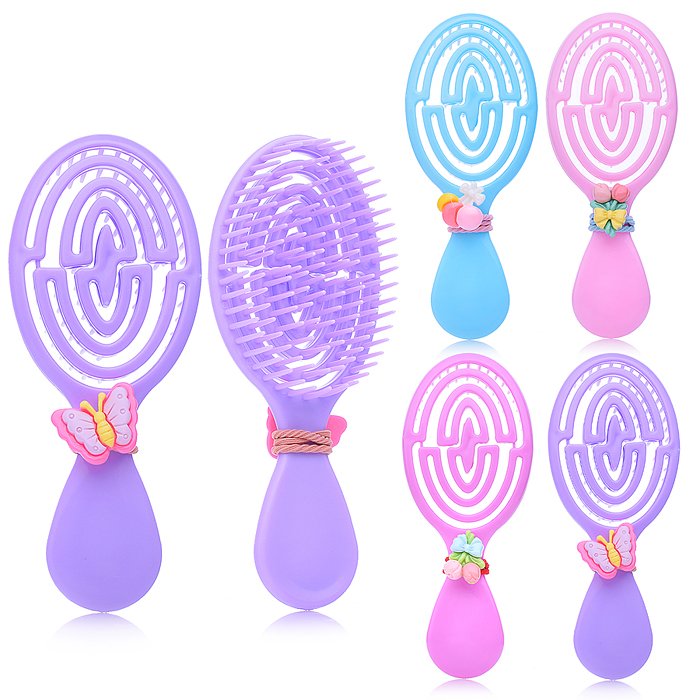 Расческа 00-5422 "Зигзаги с резиночкой" в ассортименте Расческа 00-5422 "Зигзаги с резиночкой" в ассортименте