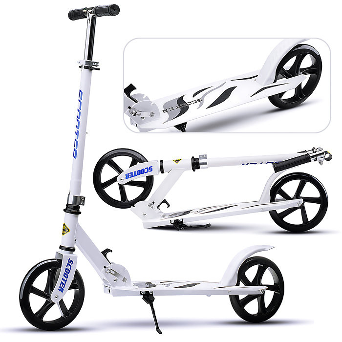 Самокат U038251Y 2-х кол., белый, в коробке Самокат U038251Y 2-х кол., белый, в коробке