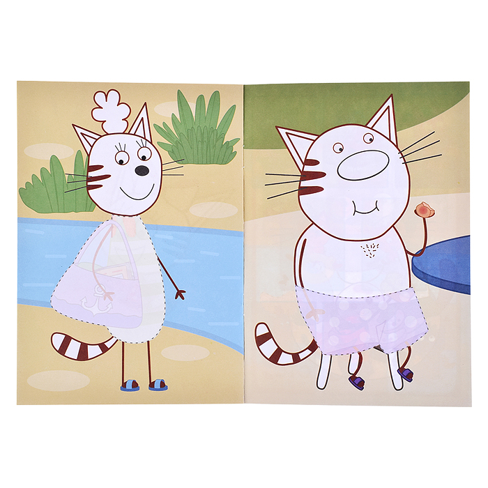 Фото к товару Книга три кота Приклей-ка "Осьминожка" Книга три кота Приклей-ка "Осьминожка"