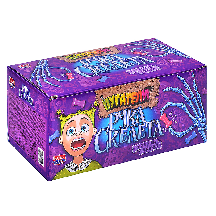 Фото к товару Сахарное драже "Пугатели рука скелета" 4гр (30шт) Сахарное драже "Пугатели рука скелета" 4гр (30шт)