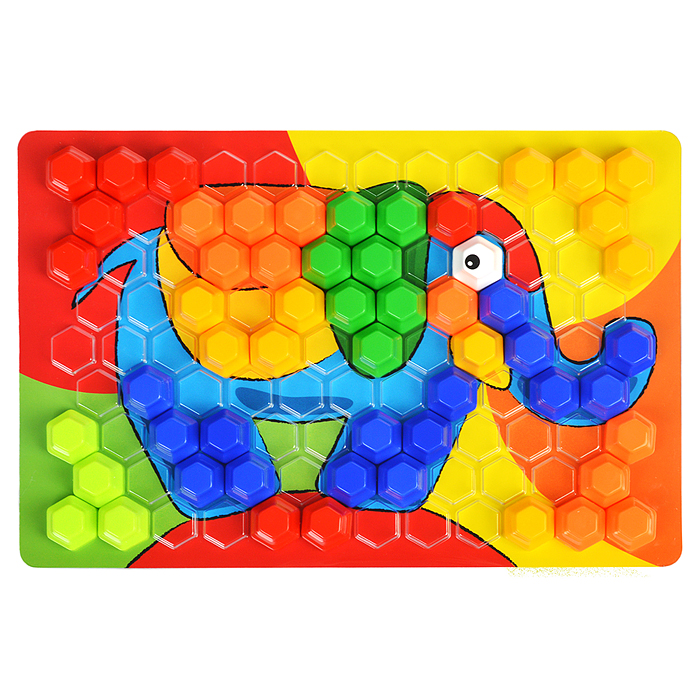 Фото к товару Мозаика для самых маленьких Baby Toys "Трактор" d2,5/7 цв (107 эл) Мозаика для самых маленьких Baby Toys "Трактор" d2,5/7 цв (107 эл)