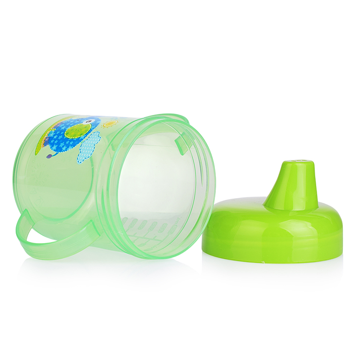 Фото к товару Поильник-непроливайка с жестким носиком, с ручками, ассорти, 200 мл, 5+, 1шт. Поильник-непроливайка с жестким носиком, с ручками, ассорти, 200 мл, 5+, 1шт.