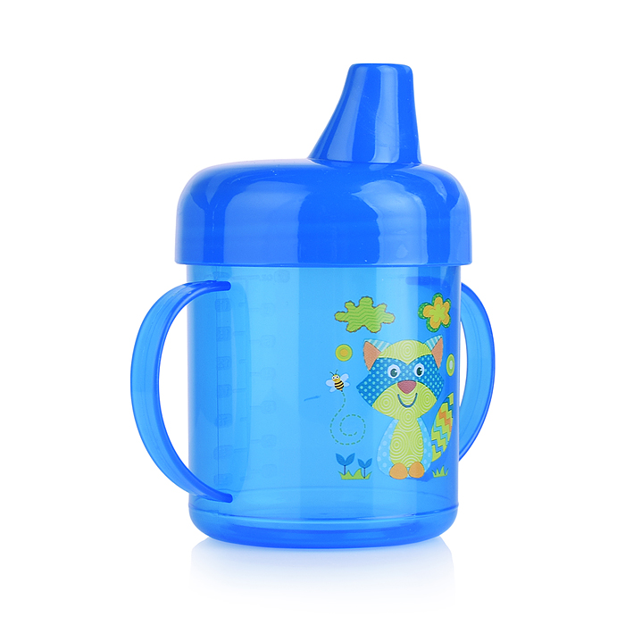 Фото к товару Поильник-непроливайка с жестким носиком, с ручками, ассорти, 200 мл, 5+, 1шт. Поильник-непроливайка с жестким носиком, с ручками, ассорти, 200 мл, 5+, 1шт.