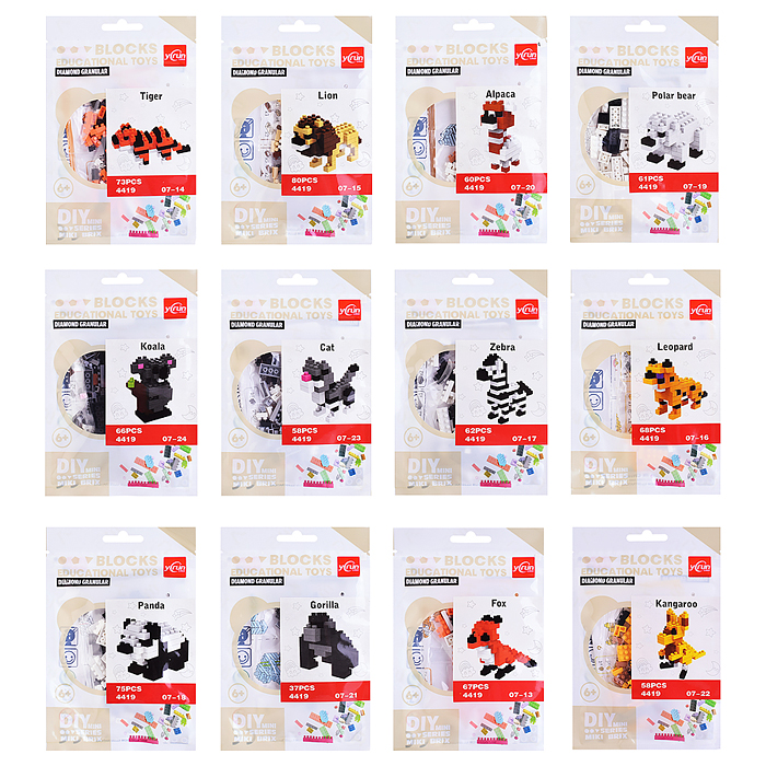 Конструктор 4419 "Животные" в ассортименте, в пакете Конструктор 4419 "Животные" в ассортименте, в пакете