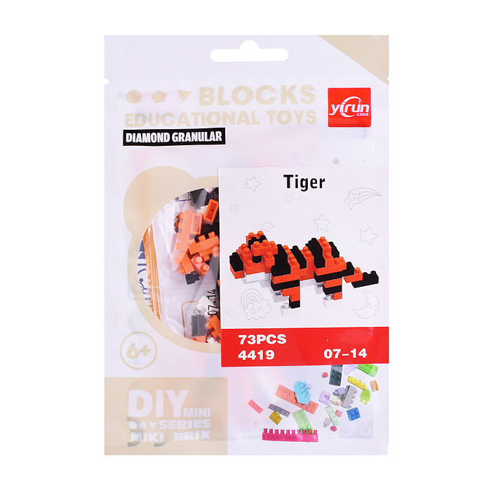 Конструктор 4419 "Животные" в ассортименте, в пакете