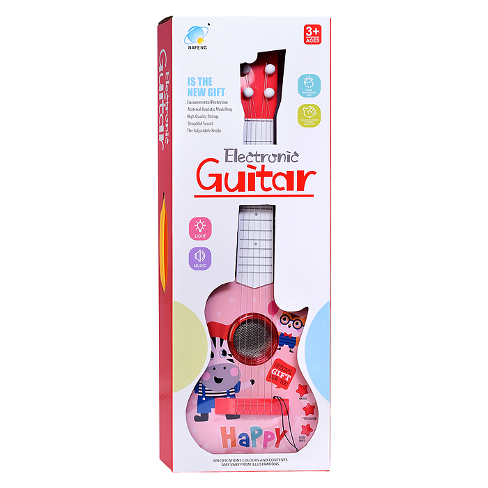 Фото к товару Гитара 667B "Настоящий музыкант №2" в коробке Гитара 667B "Настоящий музыкант №2" в коробке