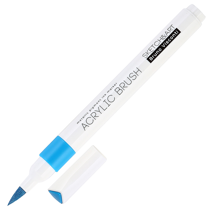 Фото к товару Набор маркеров-кистей акриловых металлик "Sketch&Art" 6 цв. Набор маркеров-кистей акриловых металлик "Sketch&Art" 6 цв.