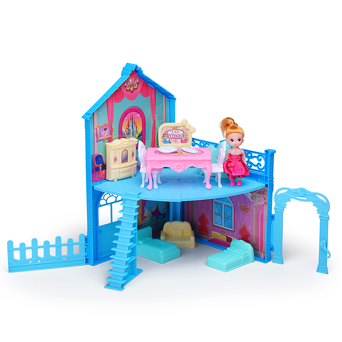 Фото к товару Дом для кукол 556-98 "Пляжный коттедж" в коробке Дом для кукол 556-98 "Пляжный коттедж" в коробке