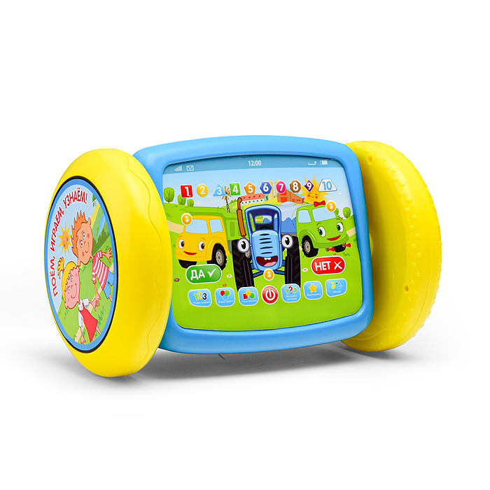 Фото к товару Планшет каталка "Синий трактор" (300 песен, звуков и фраз) на бат, в коробке Планшет каталка "Синий трактор" (300 песен, звуков и фраз) на бат, в коробке
