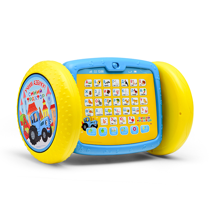Фото к товару Планшет каталка "Синий трактор" (300 песен, звуков и фраз) на бат, в коробке Планшет каталка "Синий трактор" (300 песен, звуков и фраз) на бат, в коробке
