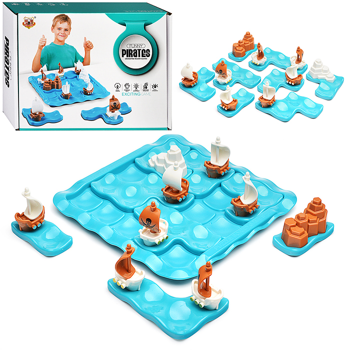 Настольная игра T244 "Пиратские корабли" в коробке