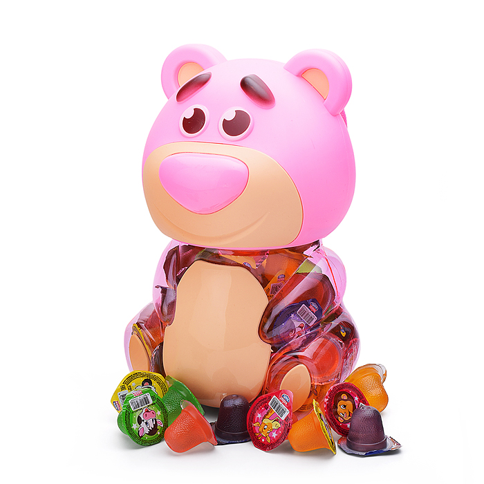 Фото к товару Десерт желейный "Канди клаб" ассорти (с изображением медведя) 13гр (100шт) Десерт желейный "Канди клаб" ассорти (с изображением медведя) 13гр (100шт)