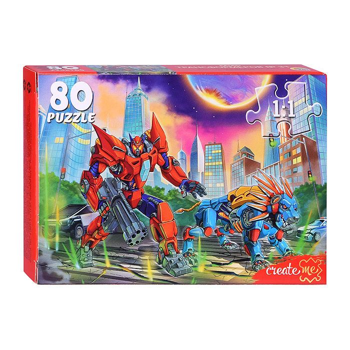 Пазлы 80 "Мир трансформеров №31"
