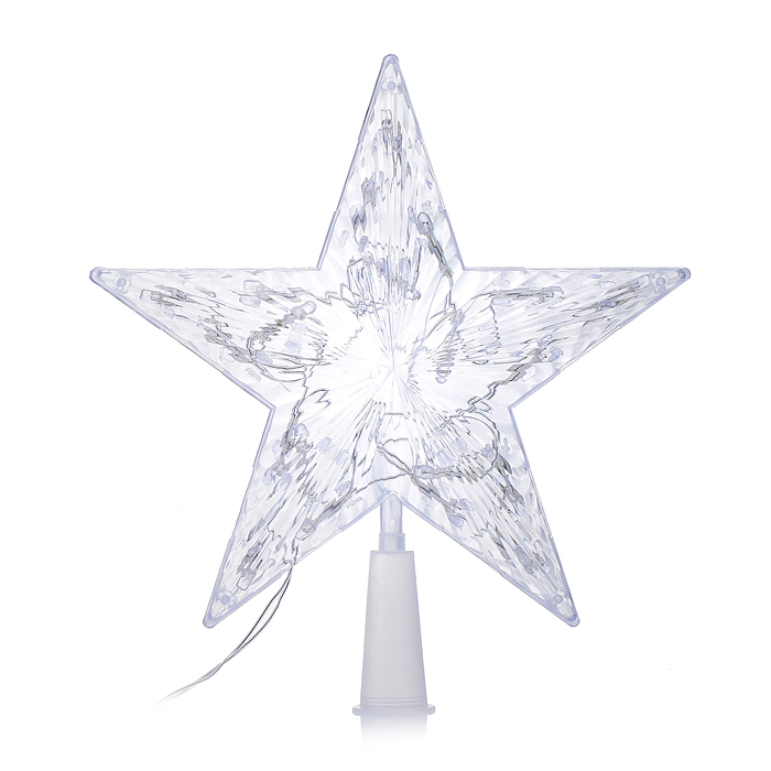 Электрогирлянда-наконечник "Звезда" светящаяся, цветная Электрогирлянда-наконечник "Звезда" светящаяся, цветная