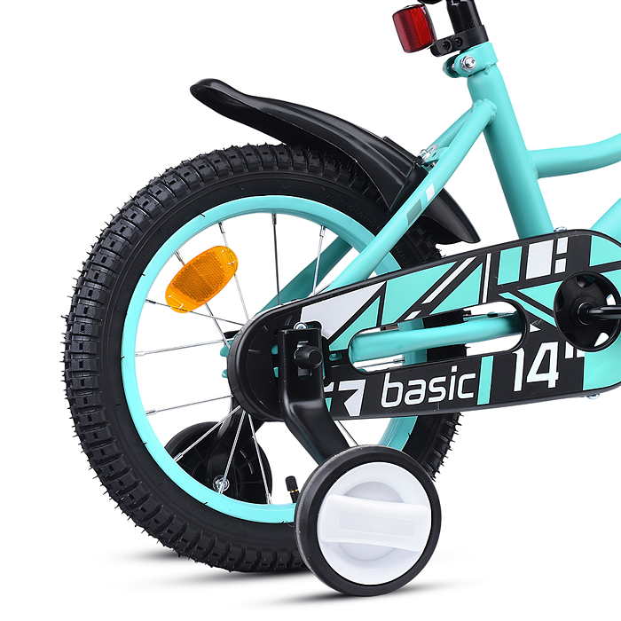 Фото к товару Велосипед 14" Rocket Basic, цвет бирюзовый Велосипед 14" Rocket Basic, цвет бирюзовый