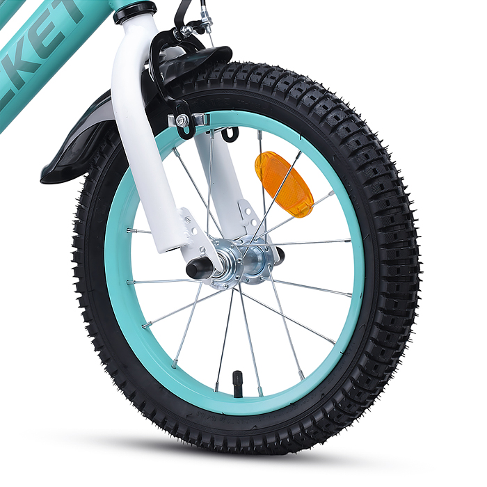 Фото к товару Велосипед 14" Rocket Basic, цвет бирюзовый Велосипед 14" Rocket Basic, цвет бирюзовый