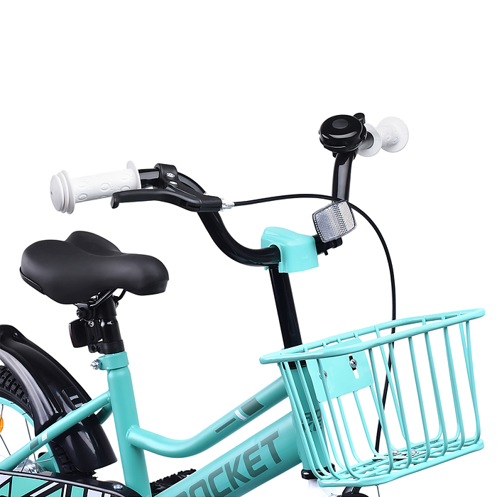 Фото к товару Велосипед 14" Rocket Basic, цвет бирюзовый Велосипед 14" Rocket Basic, цвет бирюзовый