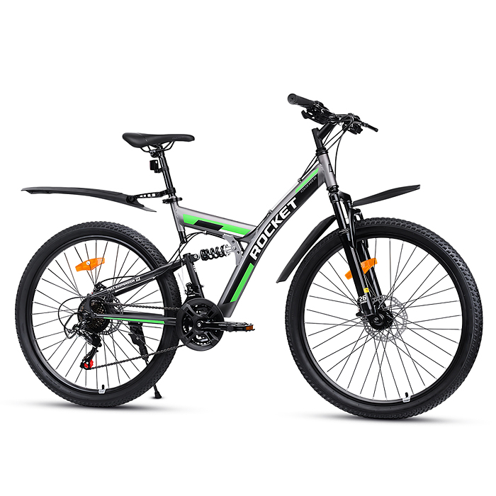 Фото к товару Велосипед 26" Rocket Azkar Pro, цвет серый, размер 18" Велосипед 26" Rocket Azkar Pro, цвет серый, размер 18"