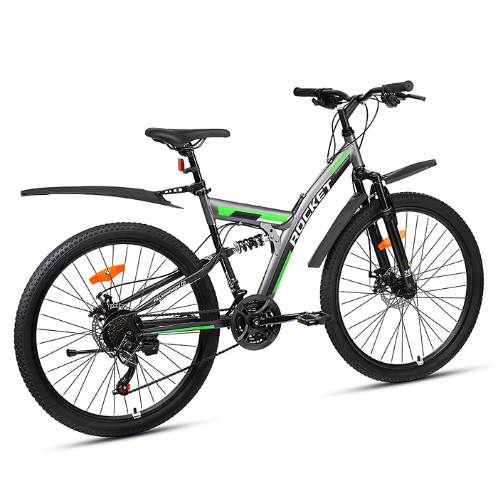 Фото к товару Велосипед 26" Rocket Azkar Pro, цвет серый, размер 18" Велосипед 26" Rocket Azkar Pro, цвет серый, размер 18"