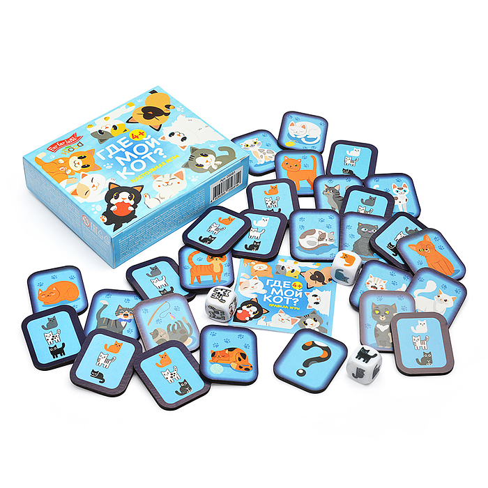 Игра настольная деревянная "Где мой кот?" Far farland Wood
