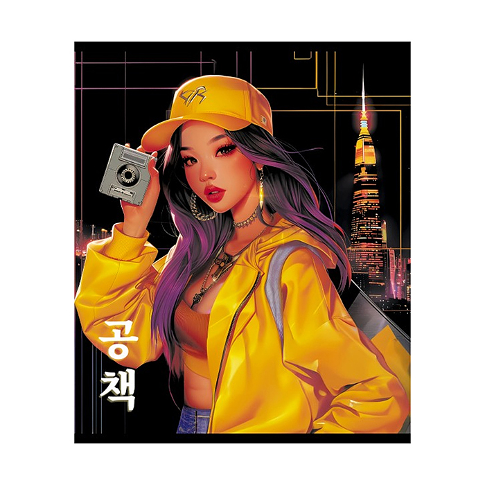 Фото к товару Тетрадь 48л. клетка, А5 "К-Поп" скрепка Тетрадь 48л. клетка, А5 "К-Поп" скрепка