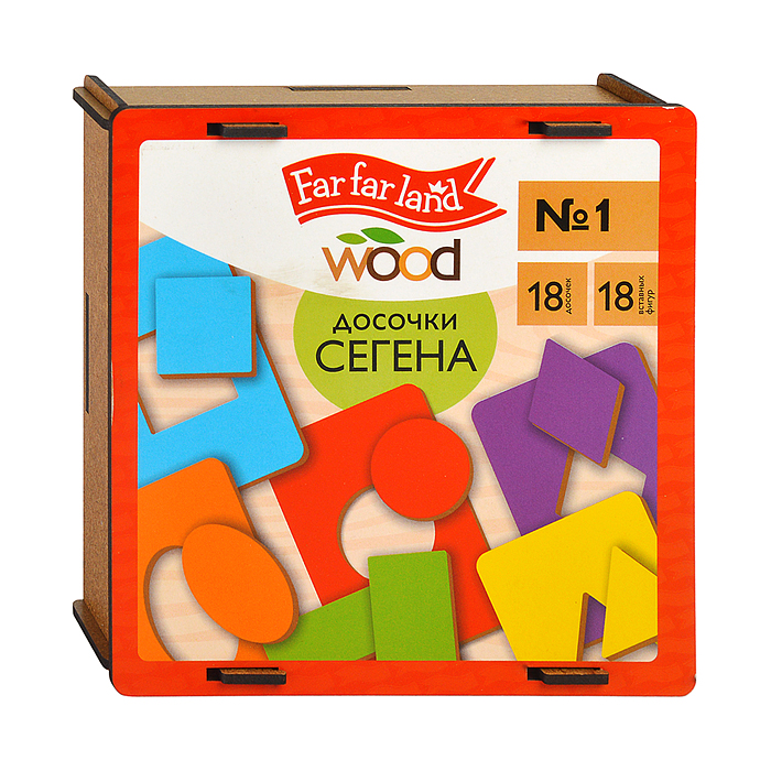Фото к товару Лото "Досочки Сегена" № 1 (18 карт. 18 эл) Far far land Wood Лото "Досочки Сегена" № 1 (18 карт. 18 эл) Far far land Wood