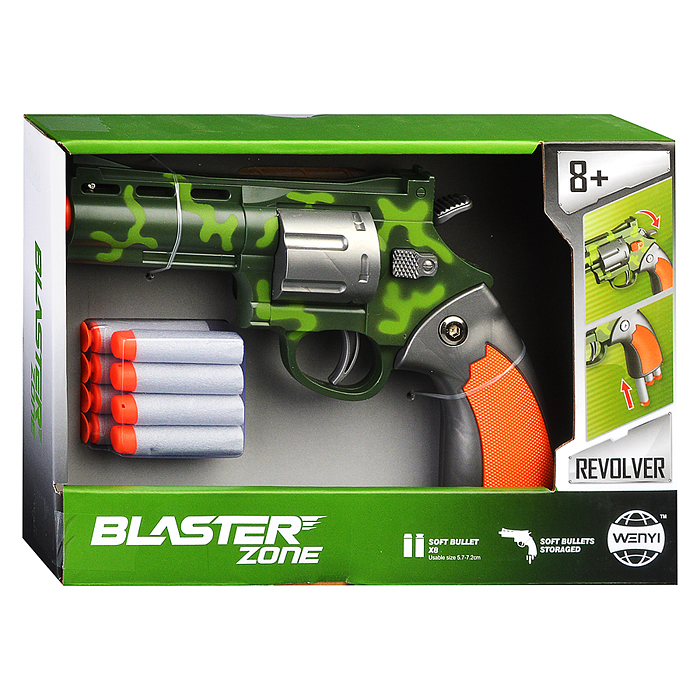 Фото к товару Револьвер WY2108C "Дуэль" в коробке Револьвер WY2108C "Дуэль" в коробке