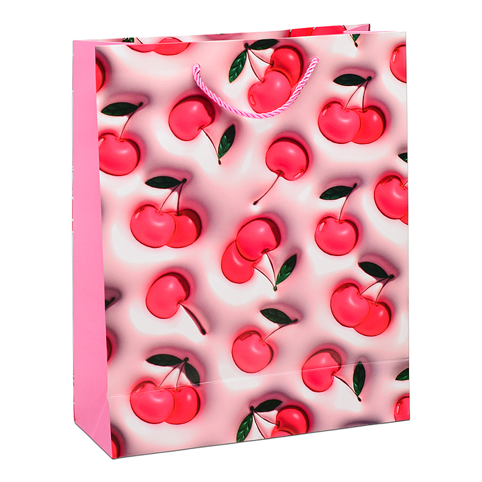 Фото к товару Пакет подарочный 00-6364 "Фрукты и ягоды" 26х32х10 см Пакет подарочный 00-6364 "Фрукты и ягоды" 26х32х10 см