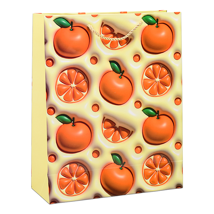 Фото к товару Пакет подарочный 00-6364 "Фрукты и ягоды" 26х32х10 см Пакет подарочный 00-6364 "Фрукты и ягоды" 26х32х10 см