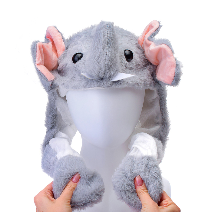 Шапка карнавальная S1486 "Слоник" в пакете