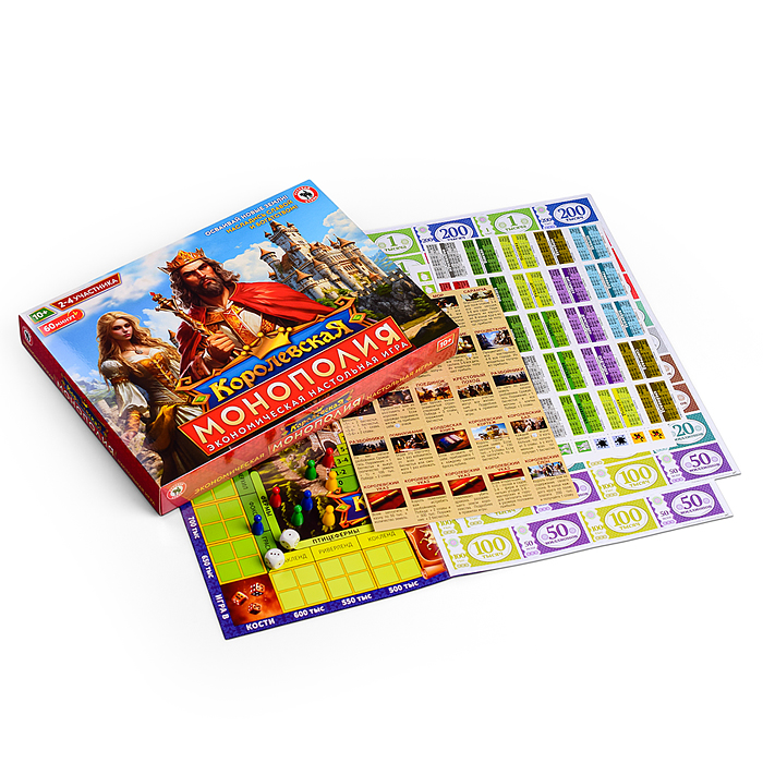 Фото к товару Настольная игра «Королевская монополия» Настольная игра «Королевская монополия»